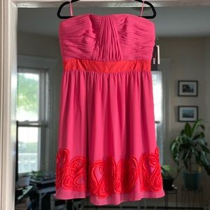 Brand new size 14 pink and orange Miss Sixty dress